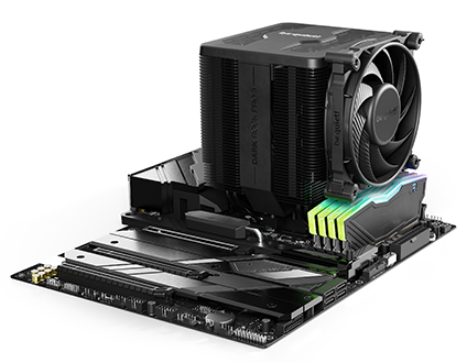 Cooler on motherboard