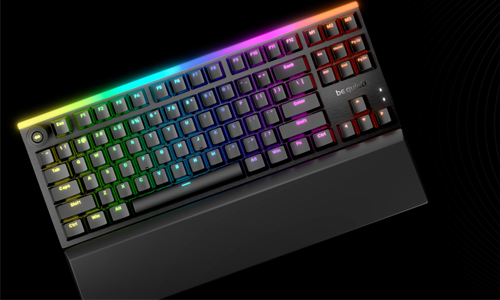 Image of keyboard on a black background