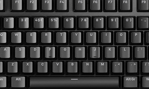 Close up of keyboard keys