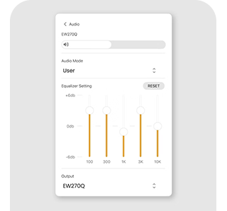 Audio Equaliser Interface