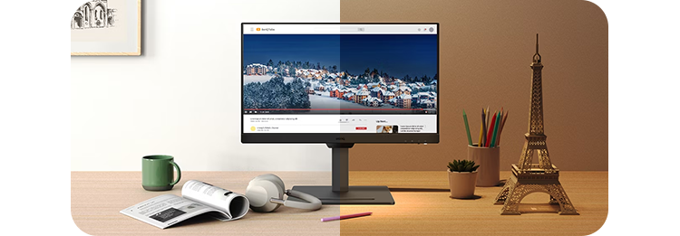 Image showing monitor in day and night environment