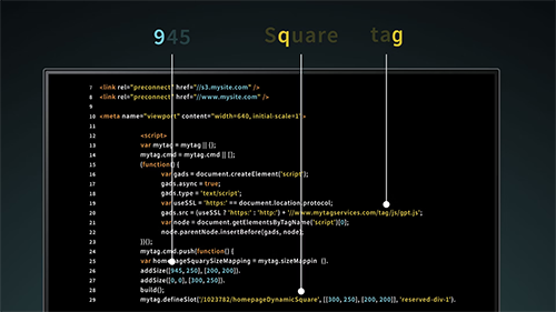Code Differentiation on Screen
