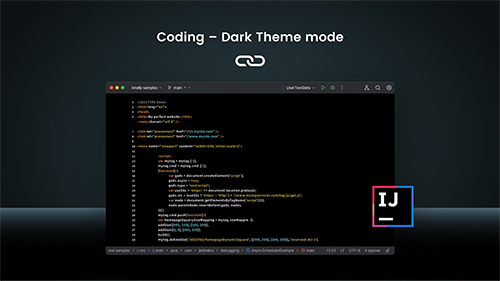 Image showing dark mode on a different application