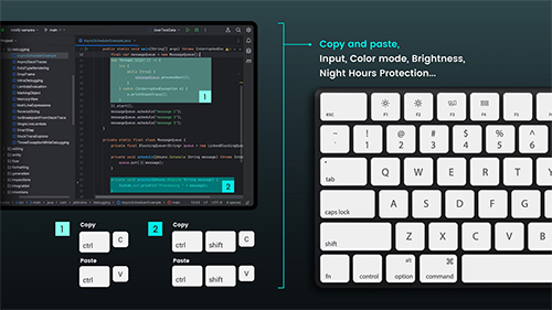 Close up of Pilot 2 Shortcut options