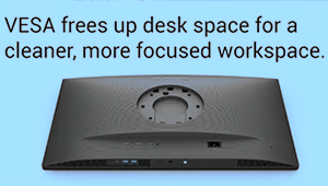 Rear BenQ Programming Monitor revealing VESA mount slots.