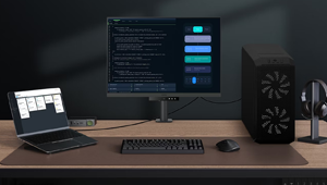 RD280UA monitor with KVM setup