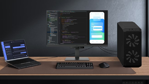Maximum efficiency through BenQ RD320U's unified integration with diverse devices and built-in KVM