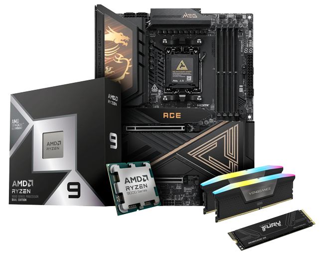 >AMD Ryzen 9 9950X3D2 + MSI MEG X870E ACE MAX Bundle