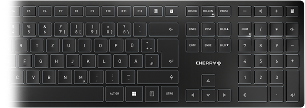 Right side of the KW 9100 SLIM keyboard.