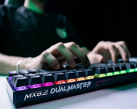 Image of a man using the keyboard