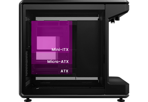 MasterFrame 360 Stage LCD Case motherboard compatibility