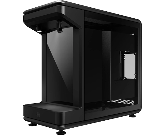 MasterFrame 360 Stage LCD Black Mid Tower Tempered Glass PC Gaming Case