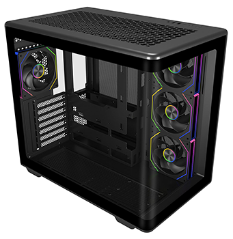 Elite 600 Black Mid Tower Tempered Glass ATX PC Case from Cooler Master.