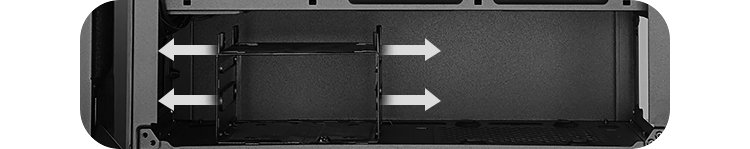 HDD cage clearance