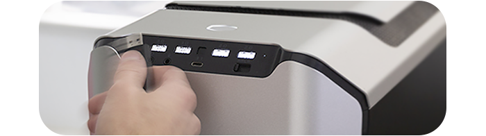 lighted USB ports