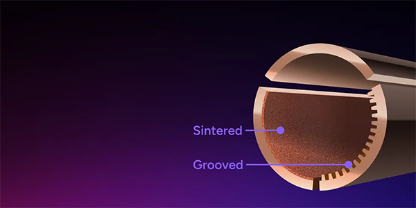 Rendering of thermal structure of heatpipe.