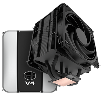 V4 Alpha 3DHP Black Single Tower Intel/AMD CPU Cooler from Cooler Master