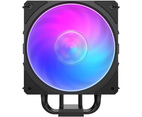 Cooler Master Hyper 212 3DHP ARGB, Black, Single Tower, 3DHP Heatpipe, 1x 120mm ARGB Fan, 2050RPM, 63CFM, Intel / AMD