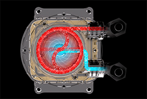 Inside graphic of dual chamber design