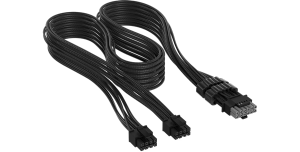 CORSAIR Elite Premium Individually Sleeved 2x 8-pin to PCIe 12V-2x6 600W Cable, Type 5