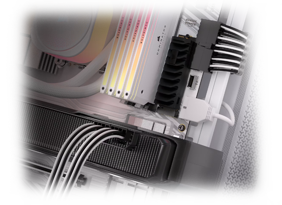 Hero image PC Case showcasing Elite Premium cables