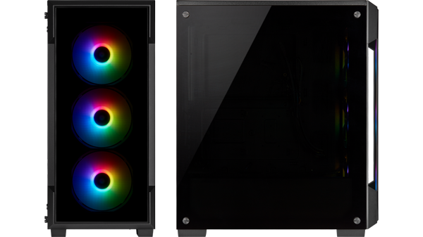 Corsair iCUE 220T RGB Mid Tower Windowed PC Gaming Case Black
