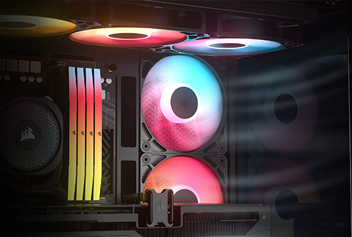 Close up image of included fans