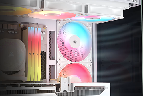 Close up image of included fans