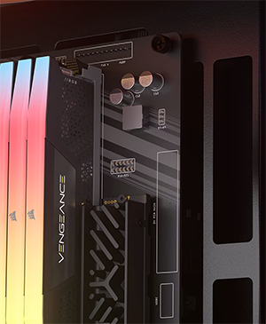 Close up of motherboard