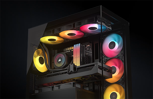 Side view of case