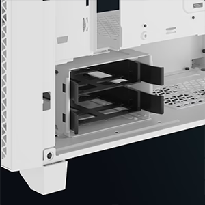Two storage drive bays