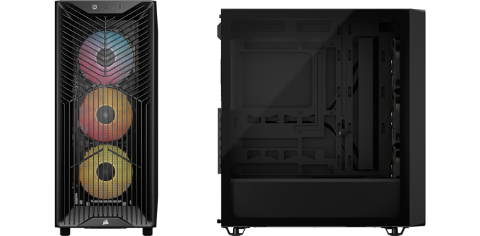 CORSAIR 3200D RS ARGB Black Mid-Tower Gaming PC Case