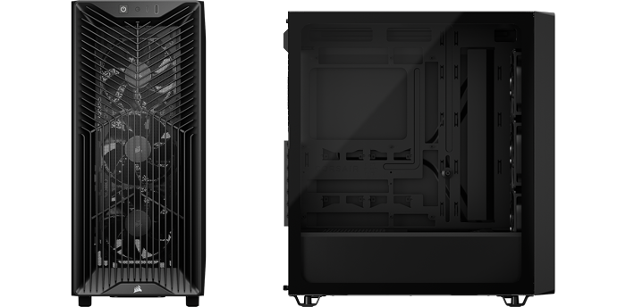 CORSAIR 3200D RS Black Mid-Tower Gaming PC Case