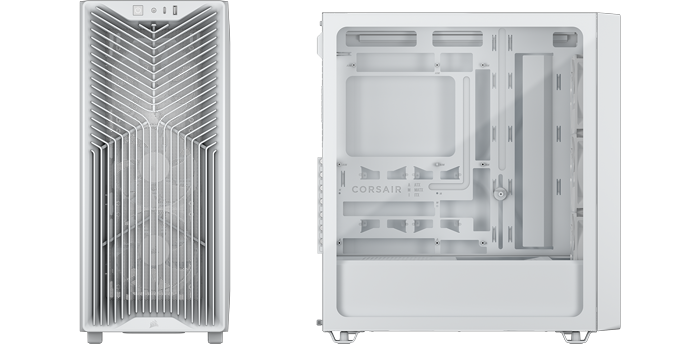 CORSAIR 3200D RS White Mid-Tower Gaming PC Case