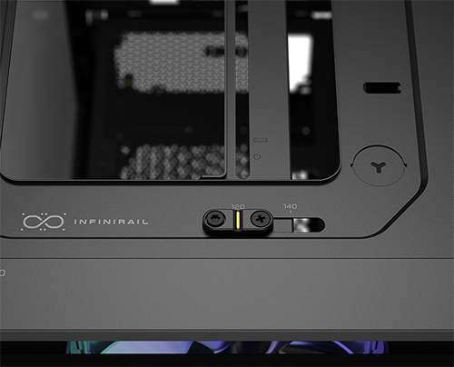 Close up image of InfiniRail Mounting System