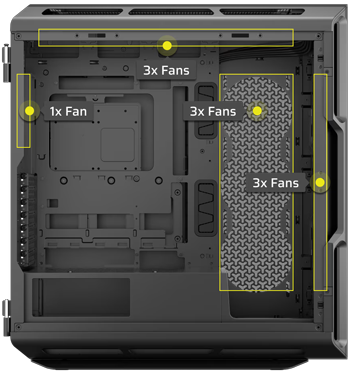 10x 120mm Fans