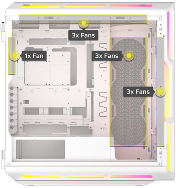 10x 120mm Fans