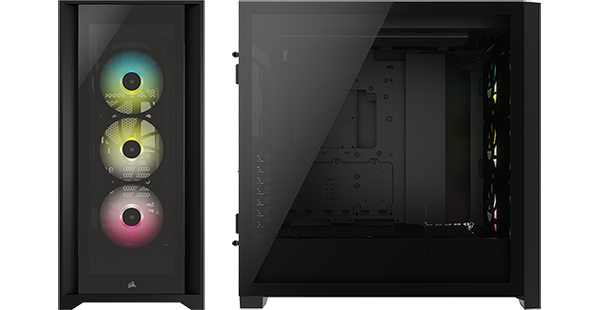 Corsair iCue 5000X RGB, Black Mid Tower Chassis