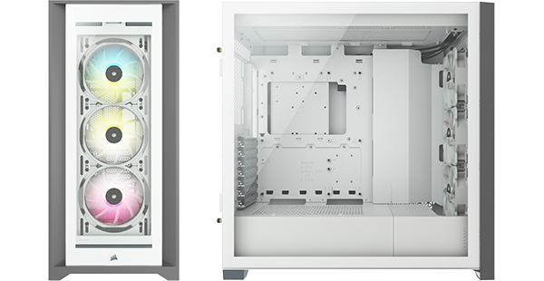 Corsair iCue 5000X RGB, white Mid Tower Chassis