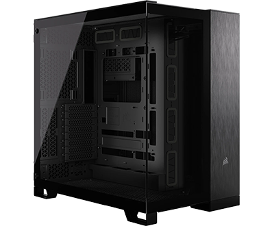 Corsair 6500X Black/Obsidian Aluminium Dual Chamber Tempered Glass