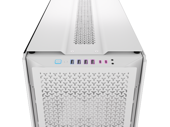 CORSAIR 9000D RGB Airflow White Super-Tower Tempered Glass PC Gaming ...