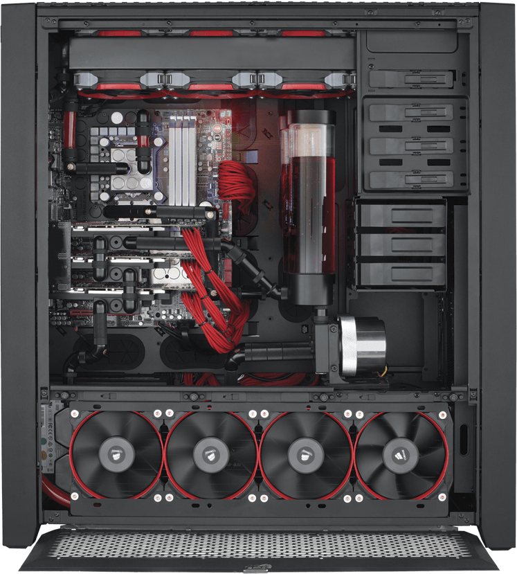 corsair 900d obsidian hptx tower pc gaming case with window ln49022