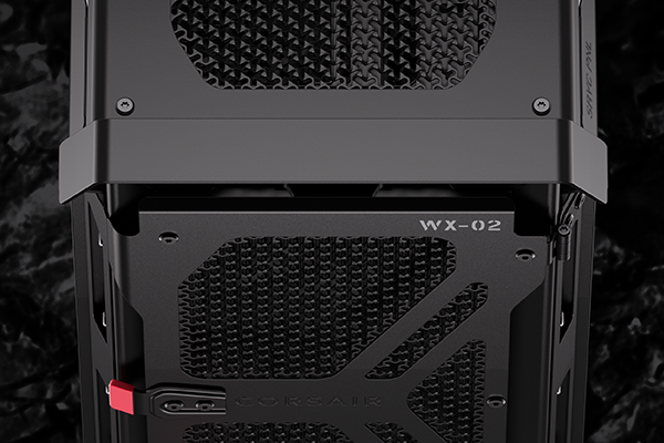 3D-Y ventillation panels on the front and top of the case.