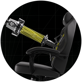 hydraulic piston pushing chair