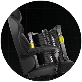 large weights on chair