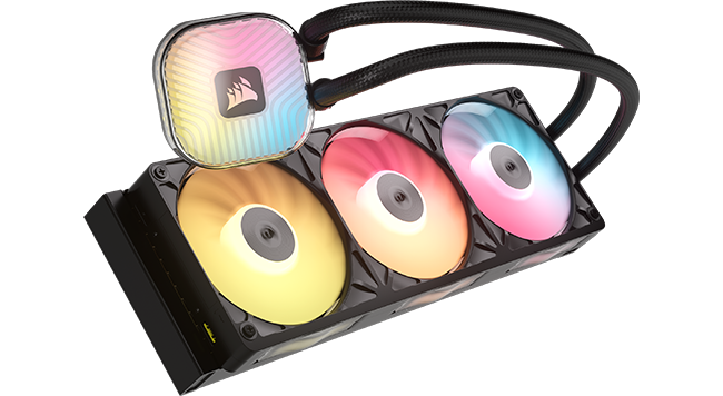 iCUE LINK TITAN II 360 RX RGB Hero Image