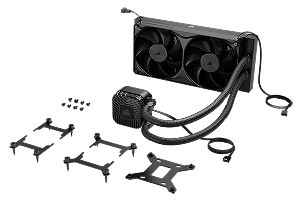 Front left angle of NAUTILUS II RS cooler with box contents laid out infront.