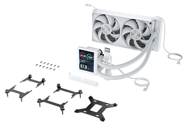 Front left angle of NAUTILUS II RS cooler with box contents laid out infront.