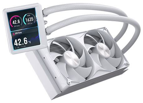 NAUTILUS II 240 RS LCD Intel/AMD AIO Liquid CPU Cooler from CORSAIR.