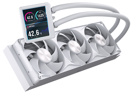 NAUTILUS II 360 RS LCD Intel/AMD AIO Liquid CPU Cooler from CORSAIR.